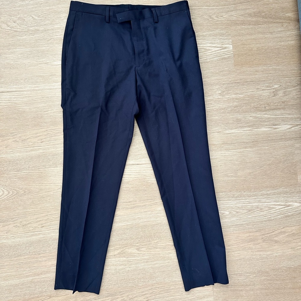 Banana Republic Men's Marzotto Slim-Fit Dress Pants Navy